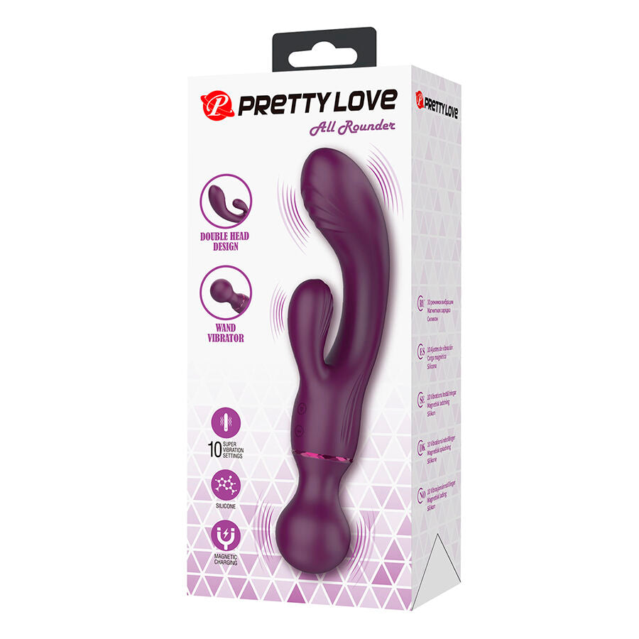 Vibromasseur Rabbit Point G Violet Polyvalent - Pretty Love