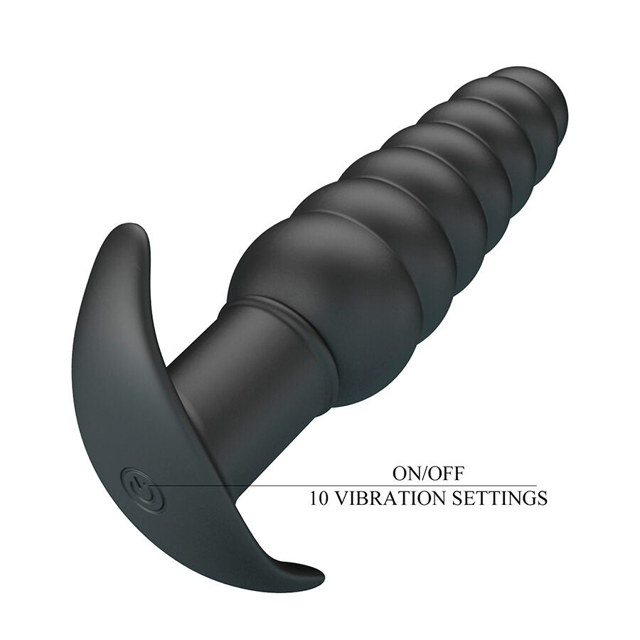 Plug Anal Vibrant Aeolis Waterproof Noir - Pretty Love