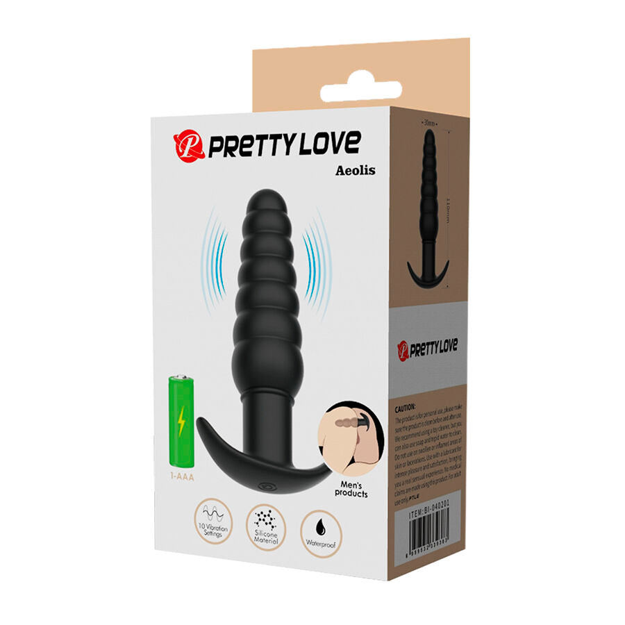 Plug Anal Vibrant Aeolis Waterproof Noir - Pretty Love