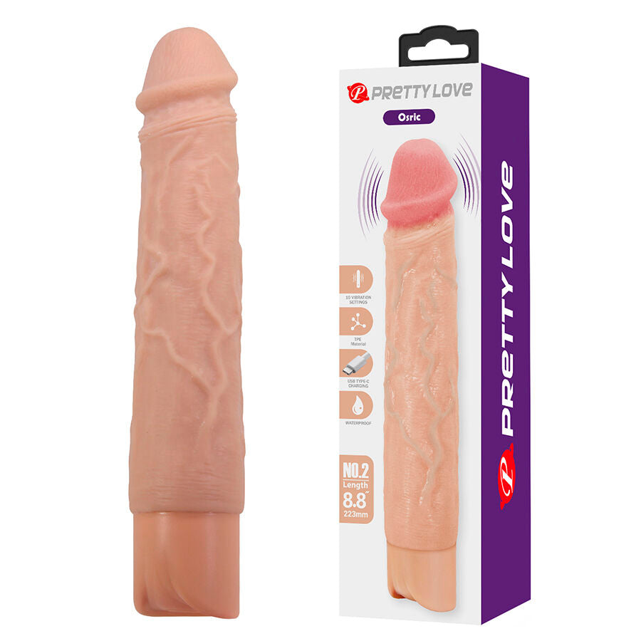 Godemiché Vibrant Pretty Love Osric Réaliste - Pretty Love