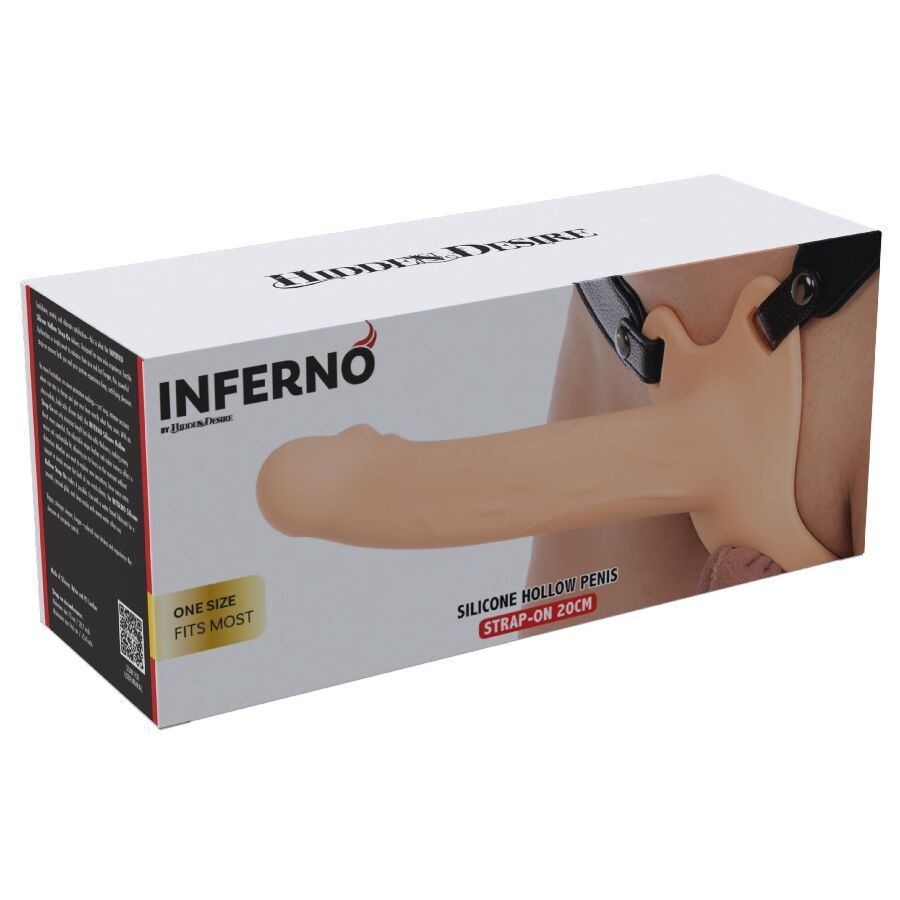 Manchon Pénien Inferno avec Harnais 20 cm - Hidden Desire - HIDDEN DESIRE