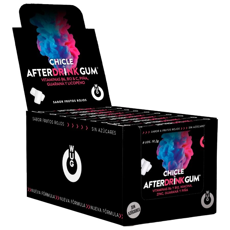 Complément alimentaire After Drink chewing-gum présentoir - WUG - WUG GUM