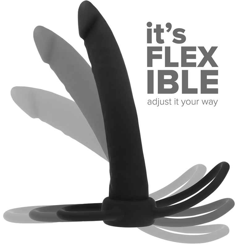 Gode Anal Cobi Onyx avec Anneaux Pénien 13 cm - Mythology