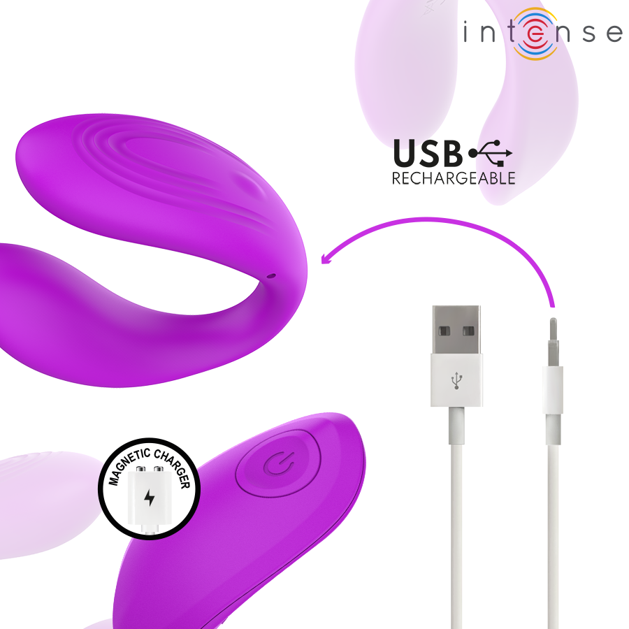 Stimulateur Pince Vibrante Nora Violet - Intense Remote Control
