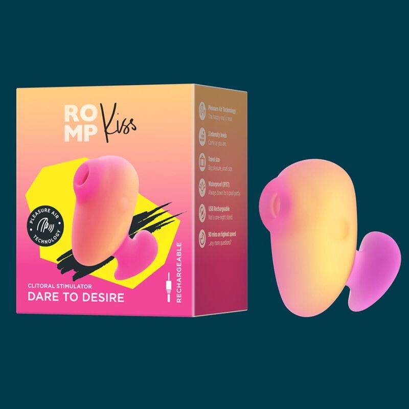 Stimulateur Clitoridien Kiss Succion & Vibrations - ROMP