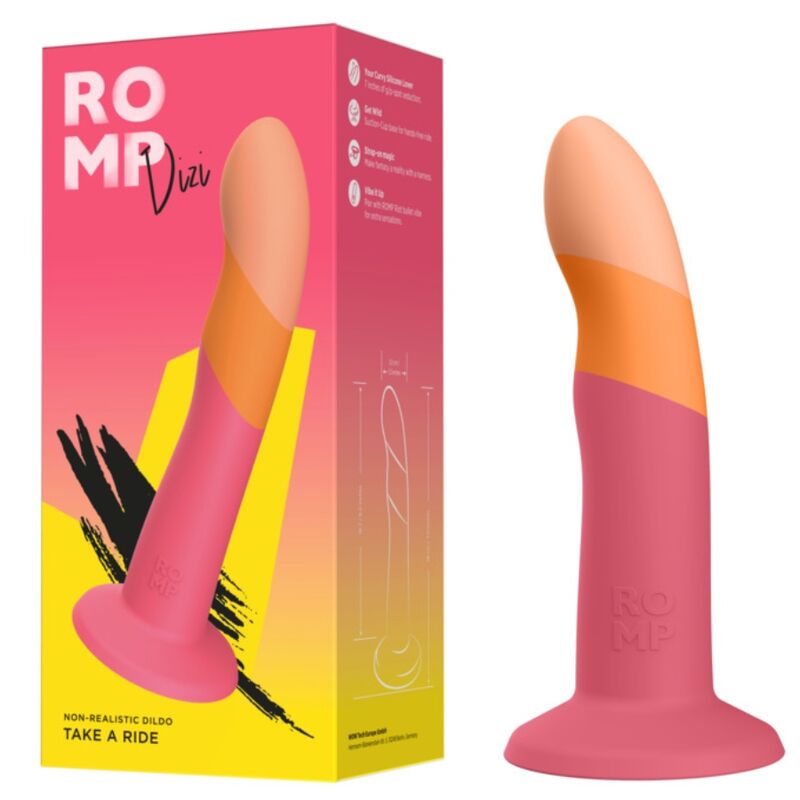 Gode en Silicone avec Ventouse Tricoté Dizi 18 cm - ROMP