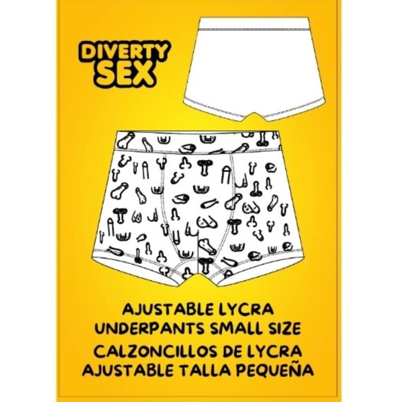 Boxer Sans Coutures Motif Pénis Taille Petite - Diablo Picante