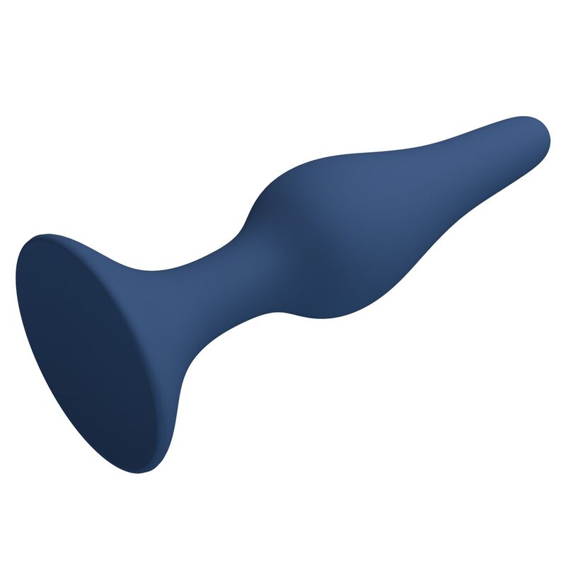 MR PLAY - PLUG ANAL EN SILICONE SLIM BLEU L