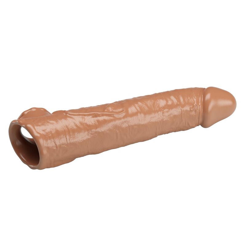 PRETTY LOVE - MANCHON D'EXTENSION DE PÉNIS AJUSTABLE 26 CM Ø 4 CM MARRON