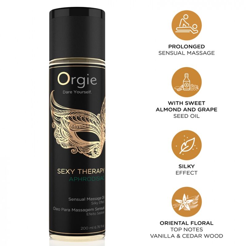ORGIE - HUILE DE MASSAGE SENSUEL APHRODISIAC SEXY THERAPY 200 ML