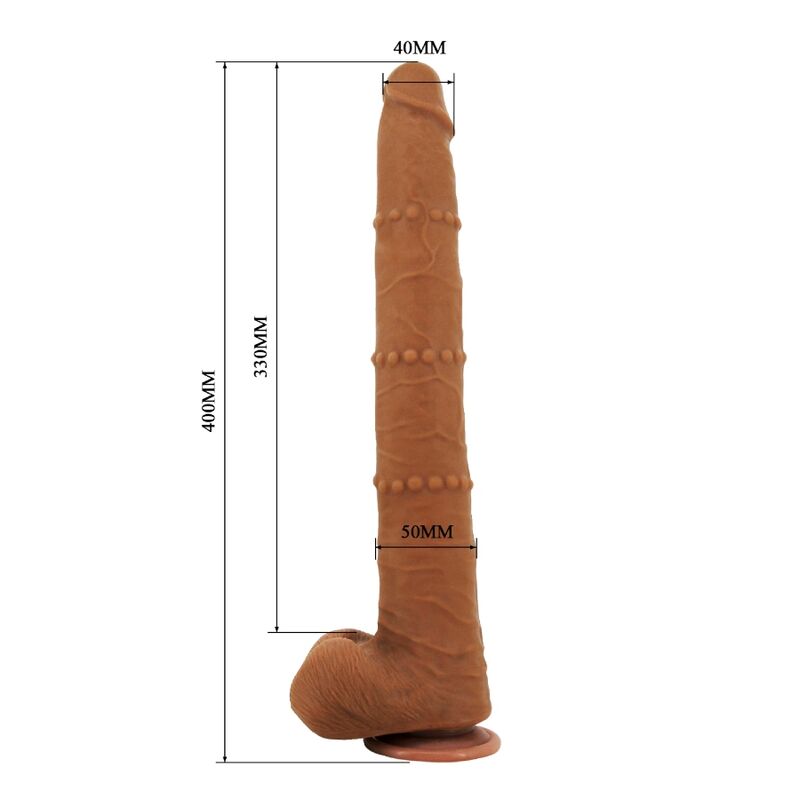 PRETTY LOVE - BRAM GODEMICHET RÉALISTE DOUX AU TOUCHER 40 CM MARRON