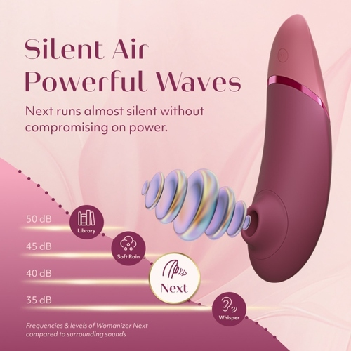 Womanizer Next Stimulateur Clitoridien à Succion 14 Intensités Rose Fondu