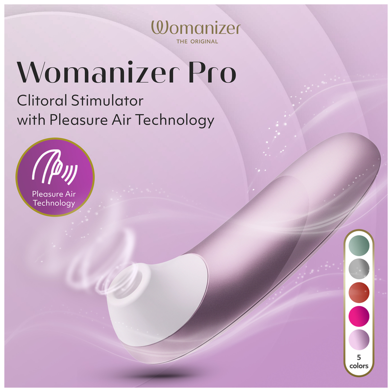 WOMANIZER - STIMULATEUR CLITORIAL PRO À SUCCION 11 NIVEAUX D'INTENSITÉ LILAS