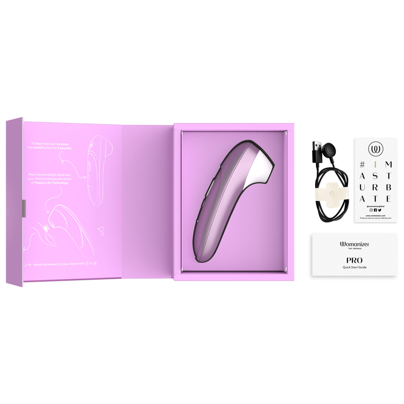 WOMANIZER - STIMULATEUR CLITORIAL PRO À SUCCION 11 NIVEAUX D'INTENSITÉ LILAS
