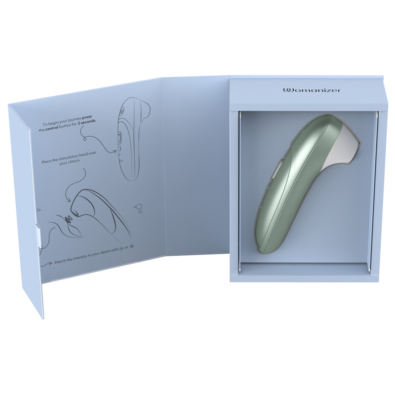 WOMANIZER - STIMULATEUR CLITORIAL PRO À SUCCION 11 NIVEAUX D'INTENSITÉ VERT SAUGE