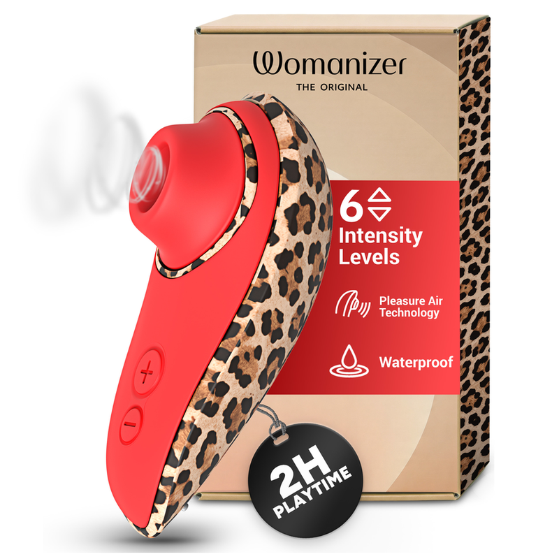 WOMANIZER - LIBERTY 2 STIMULATEUR CLITORIAL À SUCCION 8 NIVEAUX D'INTENSITÉ IMPRIMÉ LÉOPARD