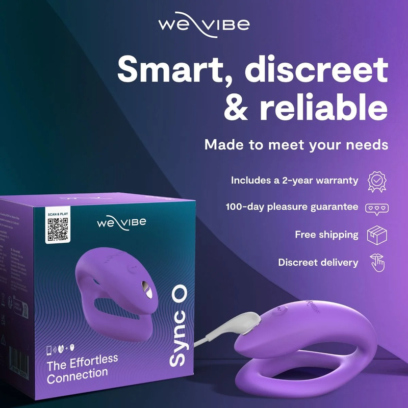 WE-VIBE - VIBRATEUR DE COUPLES SYNC O ENVELOPPEMENT-STIMULATION VIOLET CLAIR