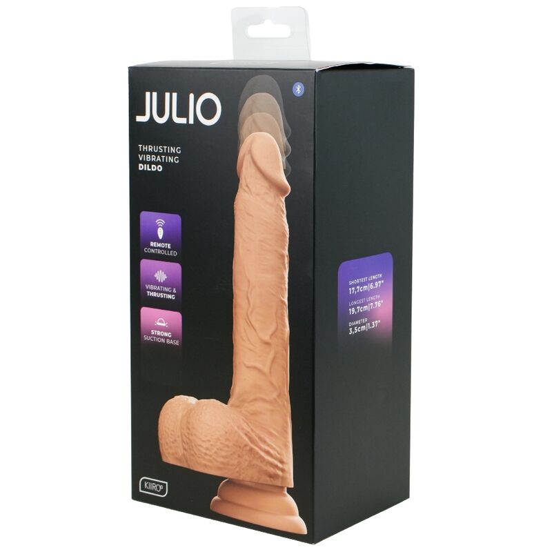 KIIROO Julio Masturbateur Masculin Réaliste Poussées Automatiques et Vibrations