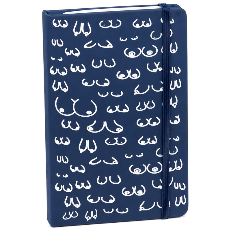 DIABLO PICANTE - CARNET DE NOTES À COUVERTURE RIGIDE BLEU 10 X 14 SEINS BLANCS