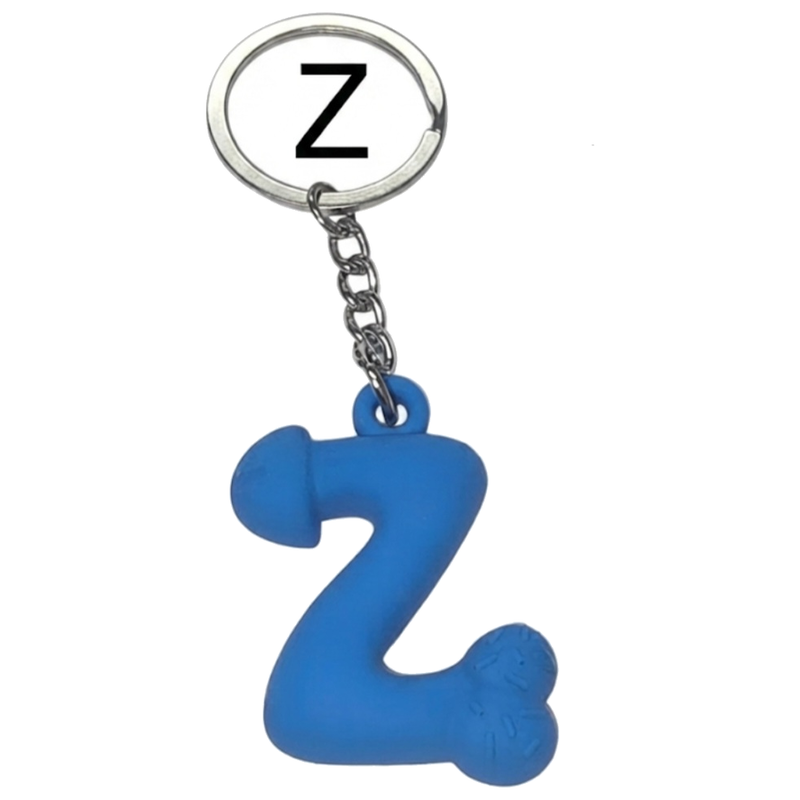 Porte-clés Pénis Bleu Parfumé Lettre Z - Diablo Picante