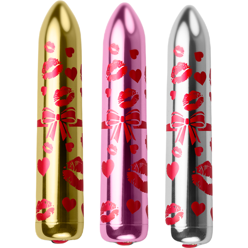 ROCKS-OFF - GIFTING LOVE MINI VIBRATEUR BULLET RECHARGEABLE AVEC 16 FONCTIONS ROSE