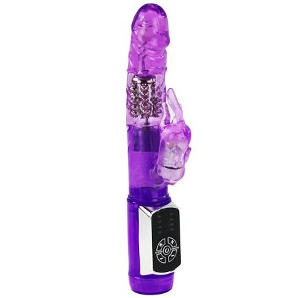 Baile - Vibro rabbit avec billes rotatives Passion Baron - Violet