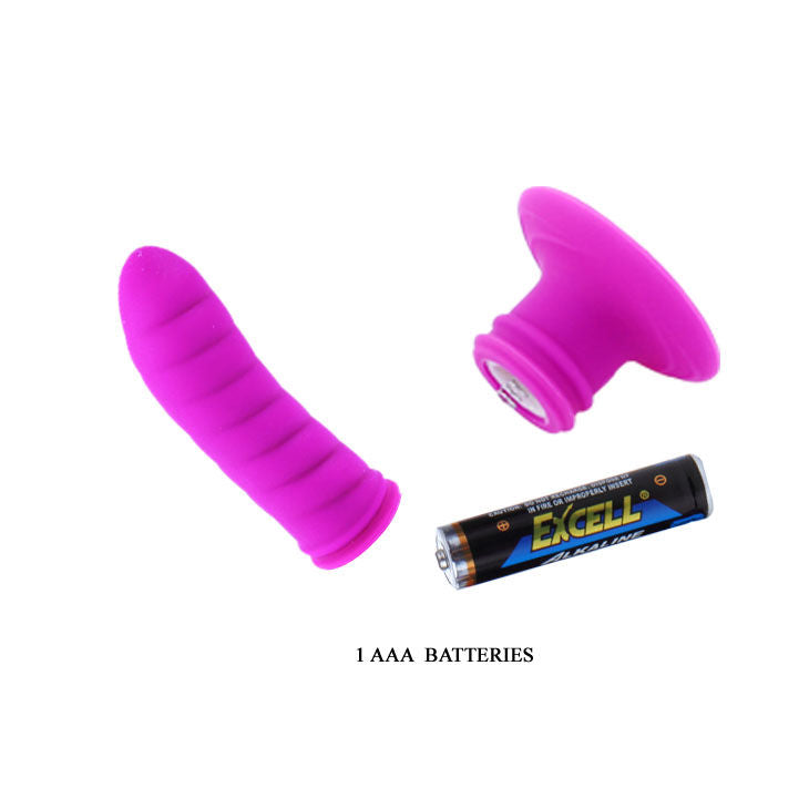Plug Anal Vibrant Twist Violet avec Ventouse - Pretty Love