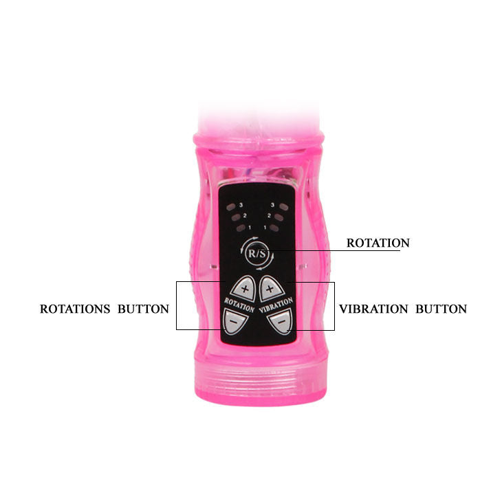 Baile - Vibro Rabbit et Rotatif 21,5 cm - Rose