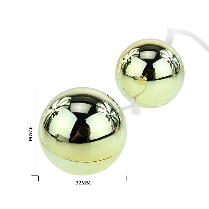 Baile – Boules de Geisha vibrantes avec télécommande – Or