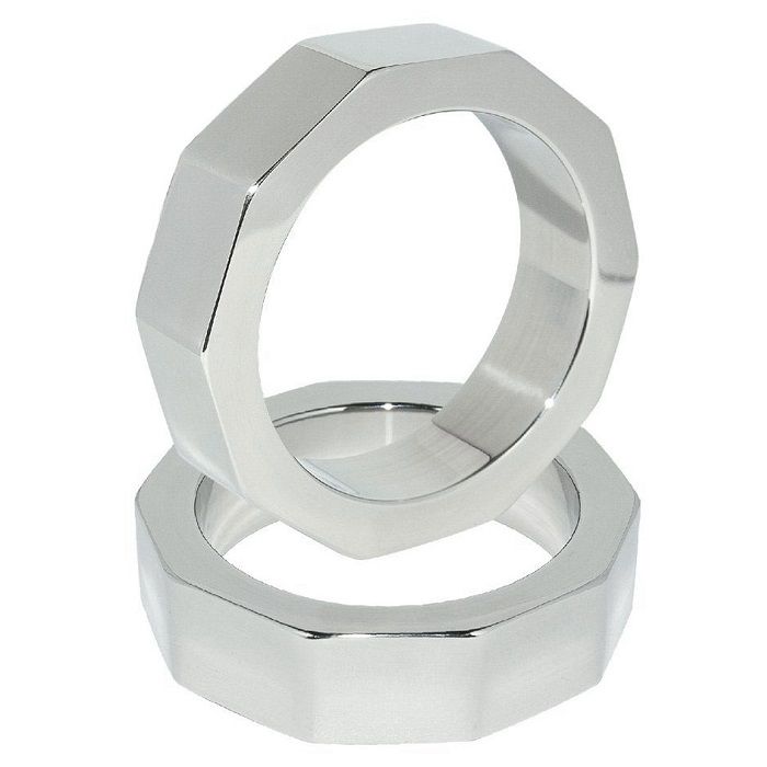 Anneau pénien avec écrou testicule 50mm - Metal Hard - METAL HARD