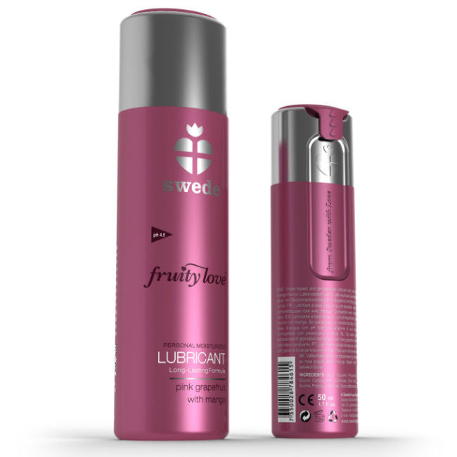 Swede - Lubrifiant Fruity Love Pamplemousse rose et mangue - 100 ml