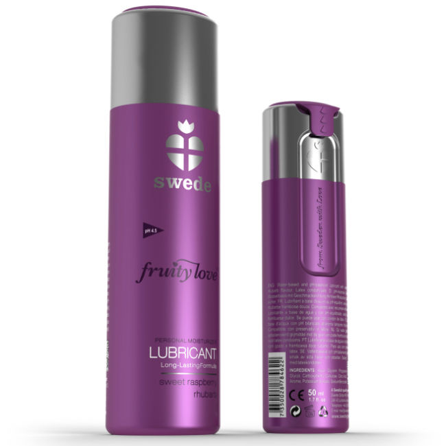 Swede - Lubrifiant Fruity Love Framboise & Rhubarbe - 100 ml