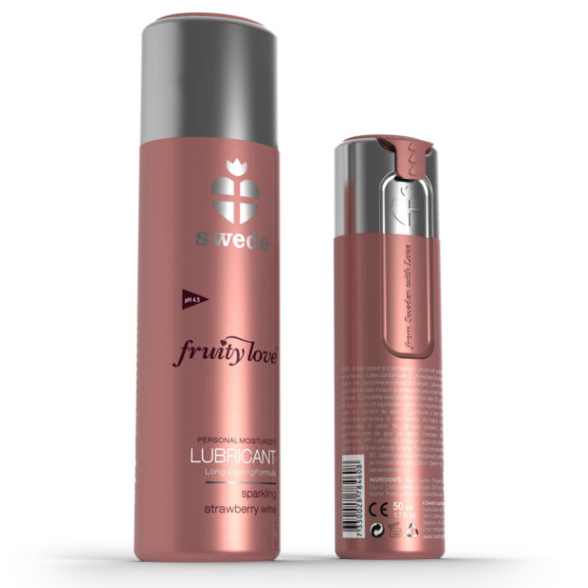 Swede - Lubrifiant Fruity Love Vin mousseux à la fraise - 50 ml