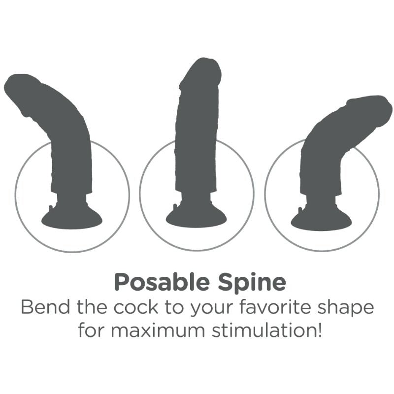 Gode Vibrant King Cock Réaliste 15,24 cm Naturel - Pipedream