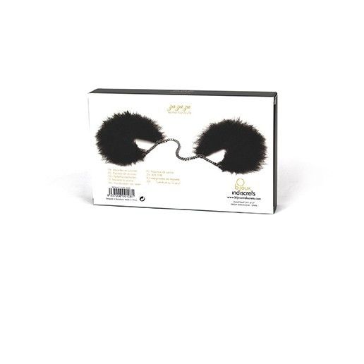 Bijoux Indiscrets - Menottes Plumes Za Za Zu - Noir