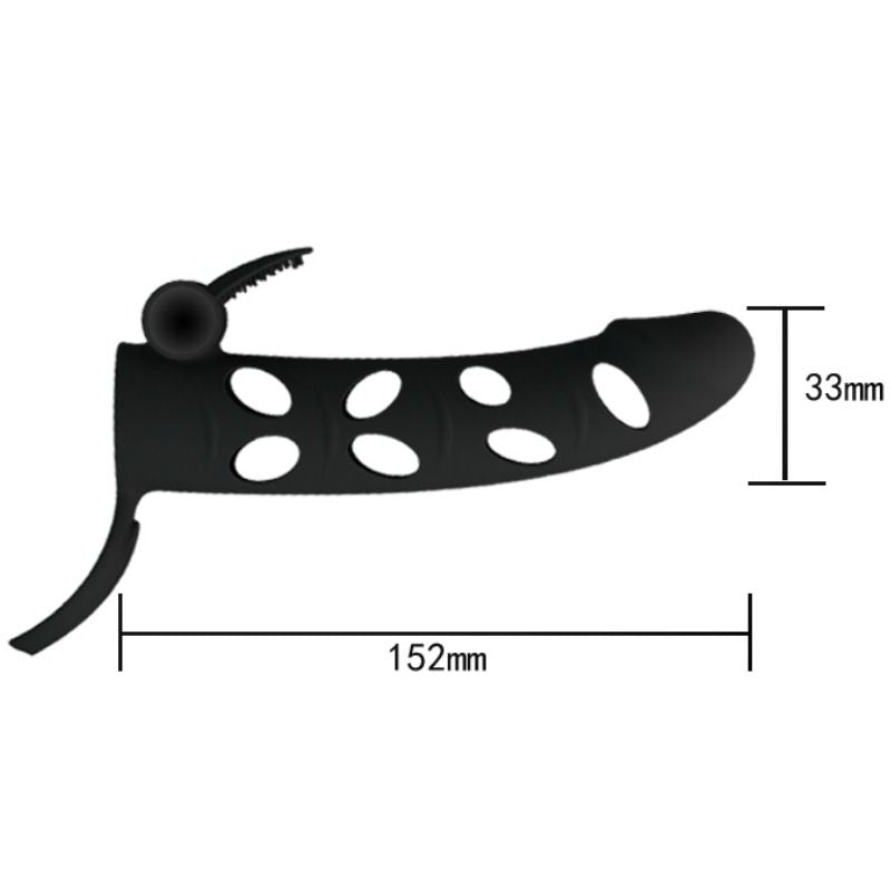 Gaine Pénienne Pretty Love Silicone Vibrante 15.2cm - Pretty Love