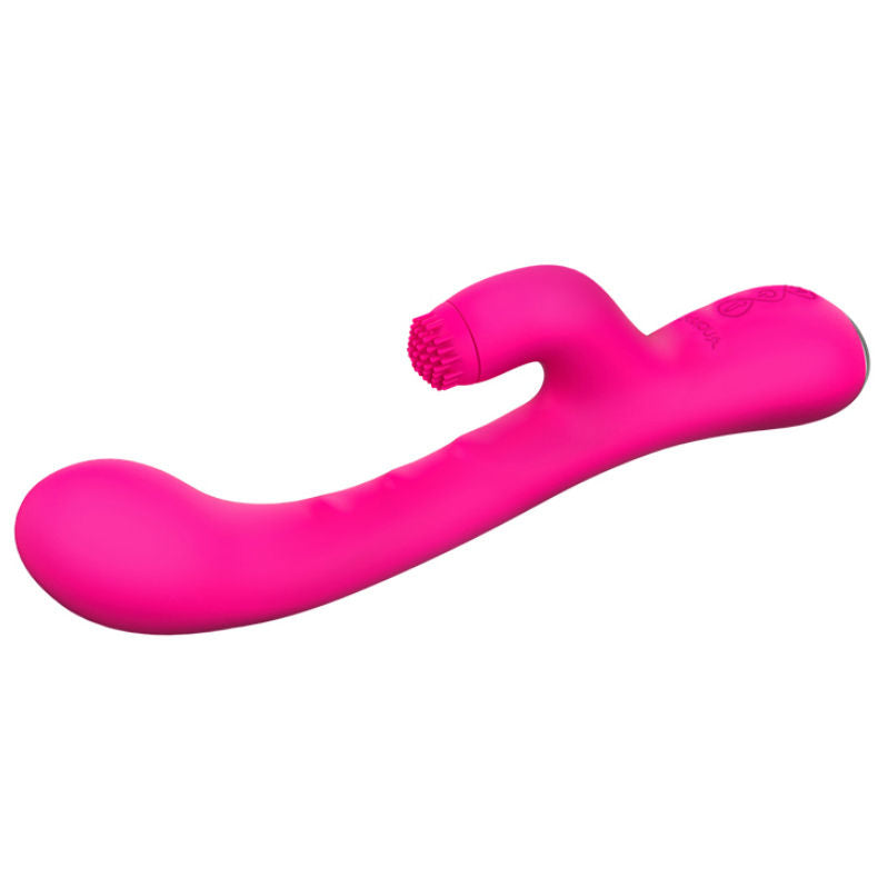 Nalone Vibromasseur Rabbit Chauffant avec Rotation Clitoridienne Rose