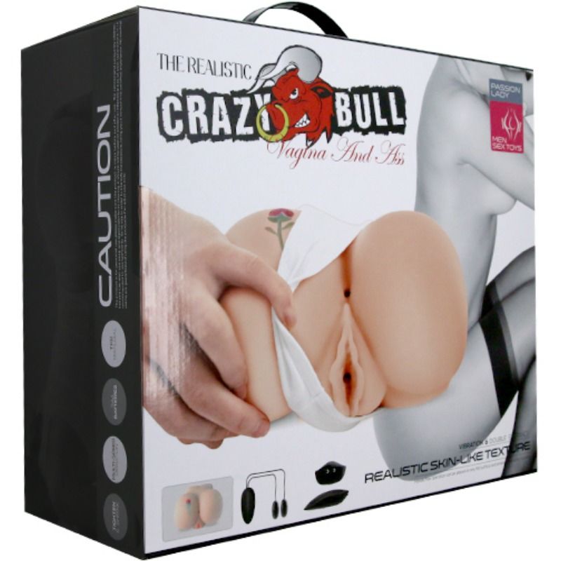 Masturbateur Double Crazy Bull Vibrant Tatouage - Crazy Bull