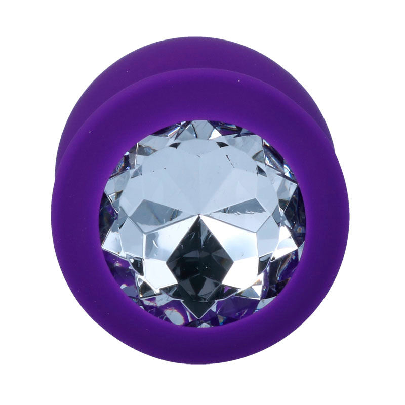 Plug Anal Intense Silicone Strass Lilas - Intense