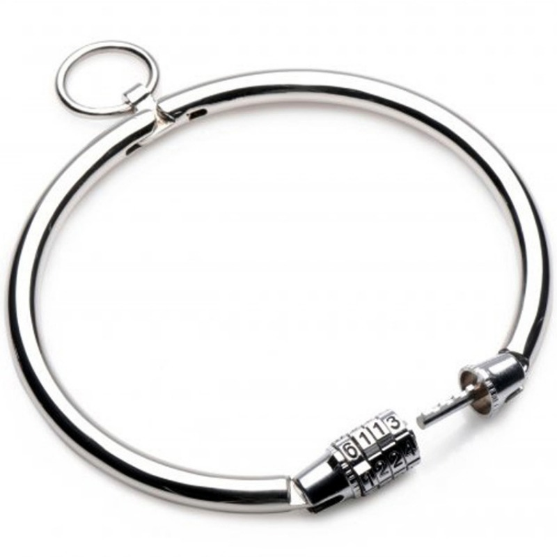 Collier BDSM fermeture combinée 10,5cm - Metal Hard - METAL HARD