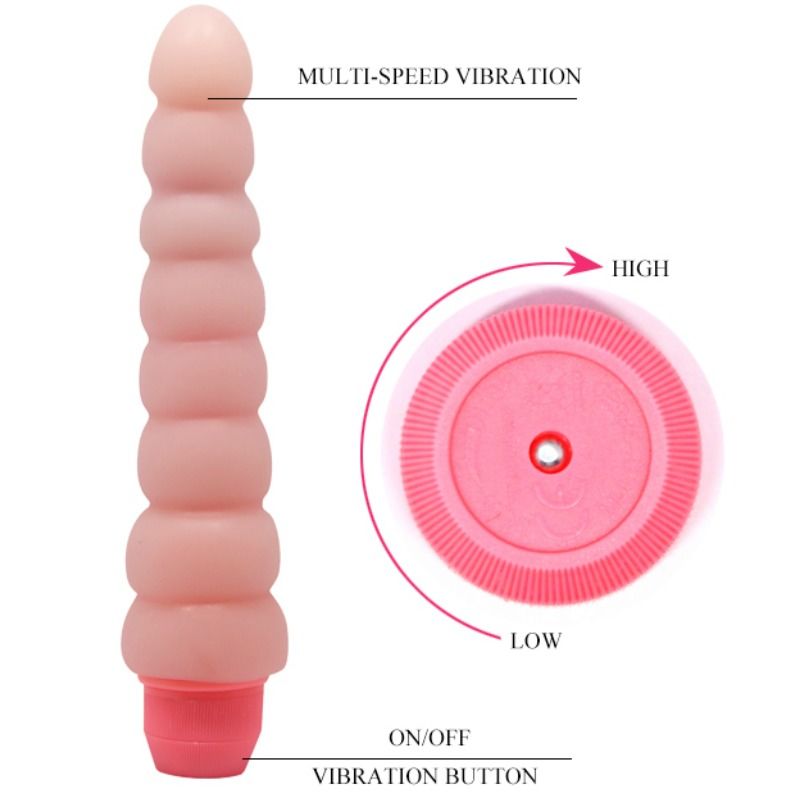 Baile - Vibromasseur Ondulé Flexible et Vibrant - 19 cm