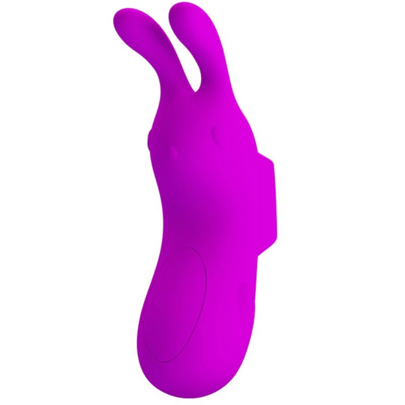 Stimulateur Doigt Vibrant Lapin Violet - Pretty Love