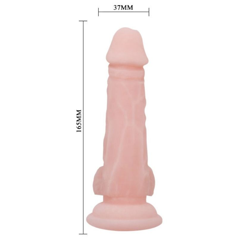 Baile - Gode avec Ventouse Réaliste Naturel - 16,5 cm