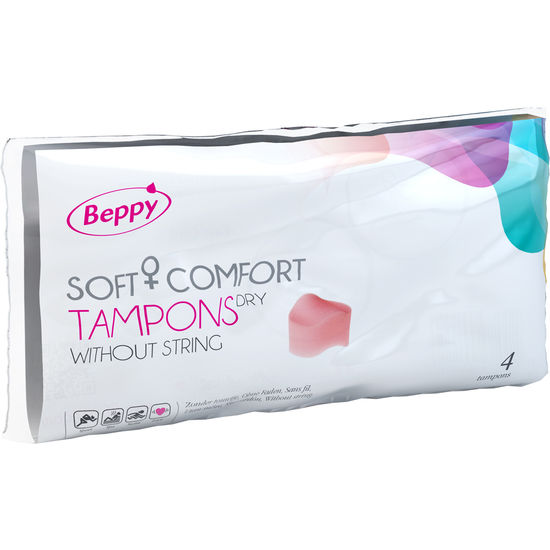 Beppy - Éponges Menstruelles Soft + Comfort Dry - Boîte de 4