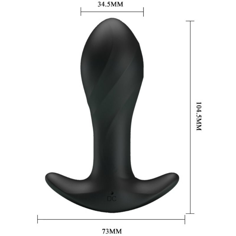 Plug Anal Vibrant Pretty Love Silicone Noir - Pretty Love