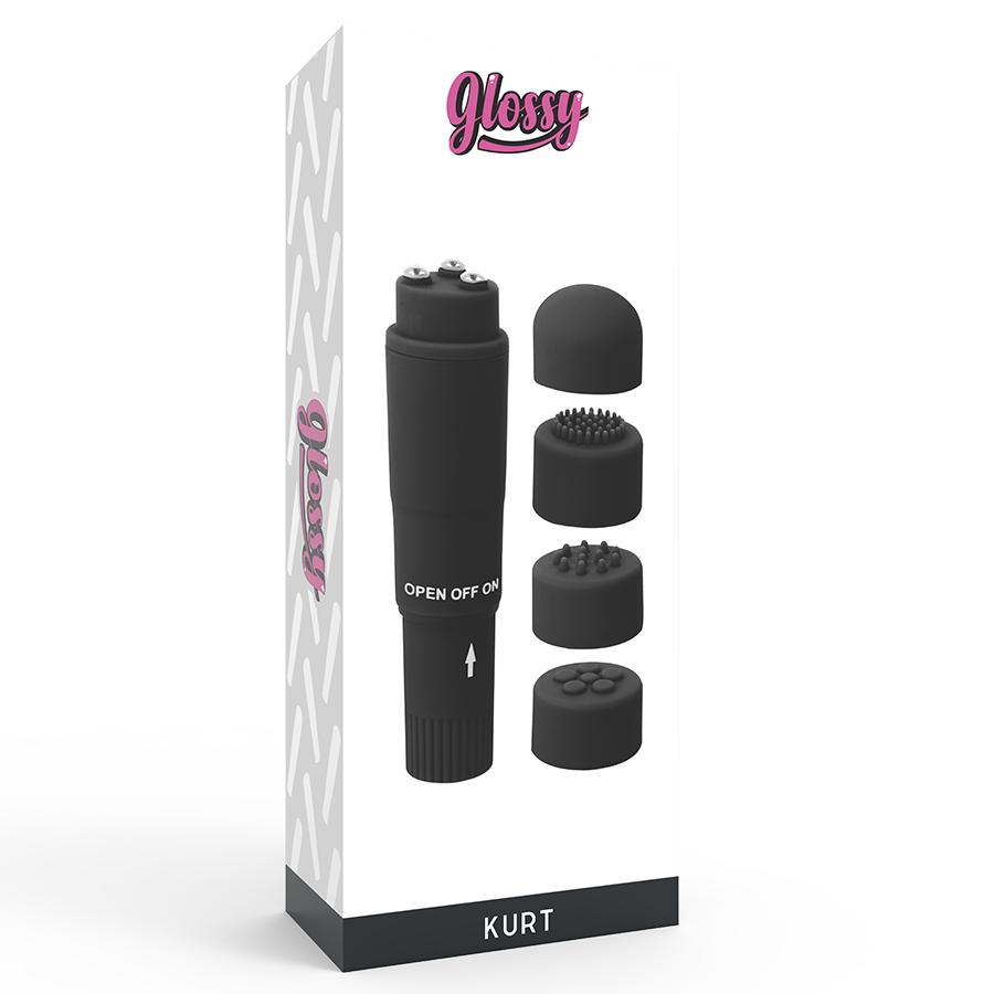 Glossy Masseur de poche kurt Noir