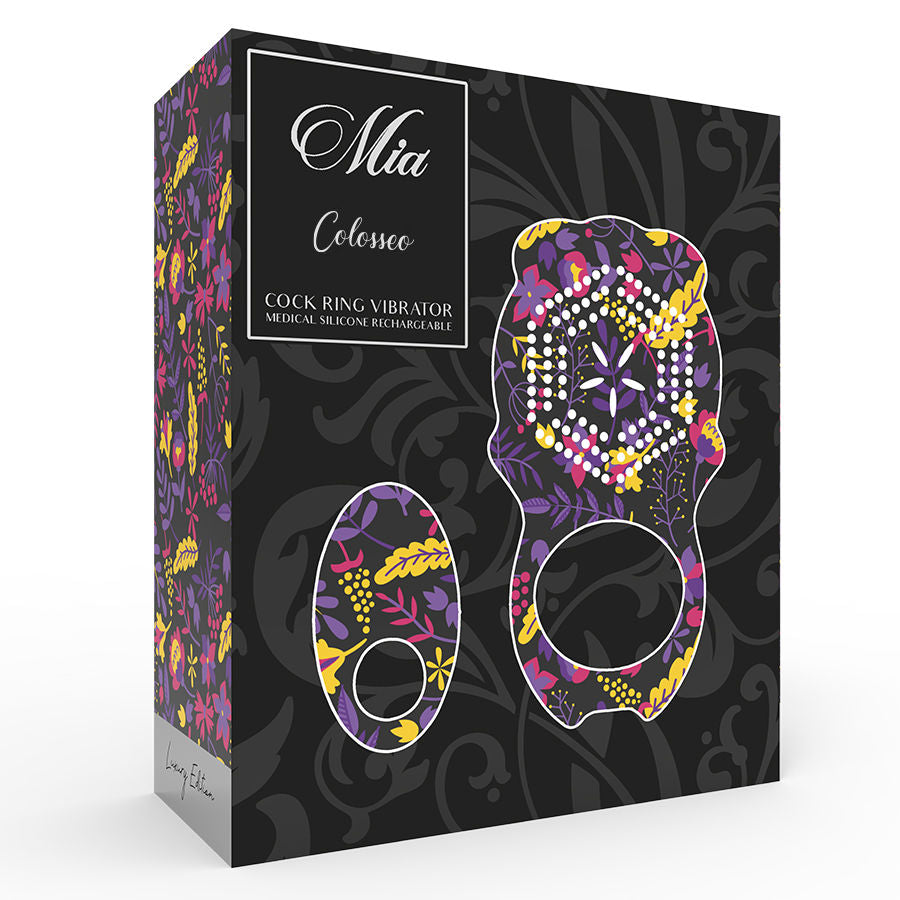 Anneau Vibrant Télécommandé Colosseo Ring Noir - MIA - MIA