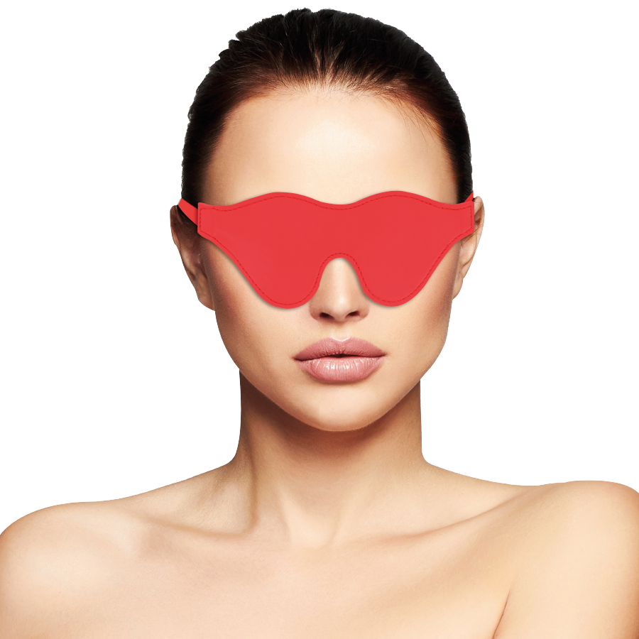 Darkness - Masque de sommeil en PVC - Rouge