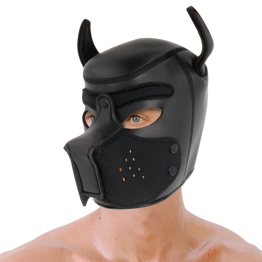 Masque chien néoprène museau amovible taille M - Darkness - Darkness