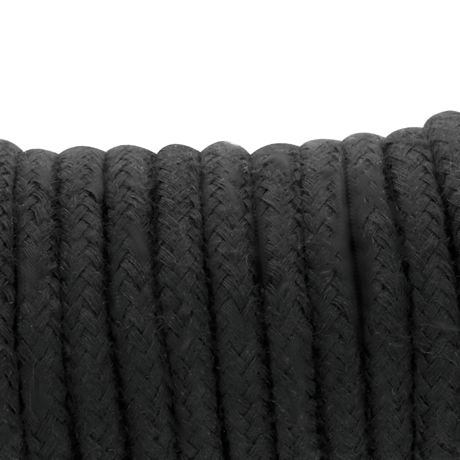 Darkness - Corde Bondage en coton 10m - Noir